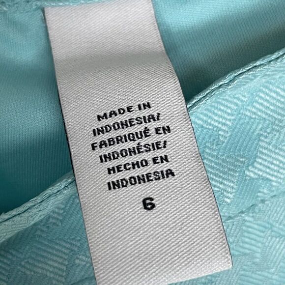 Izod XFG Stretch Teal Houndstooth Skort Skirt Golf Women's Size 6 - Picture 8 of 8